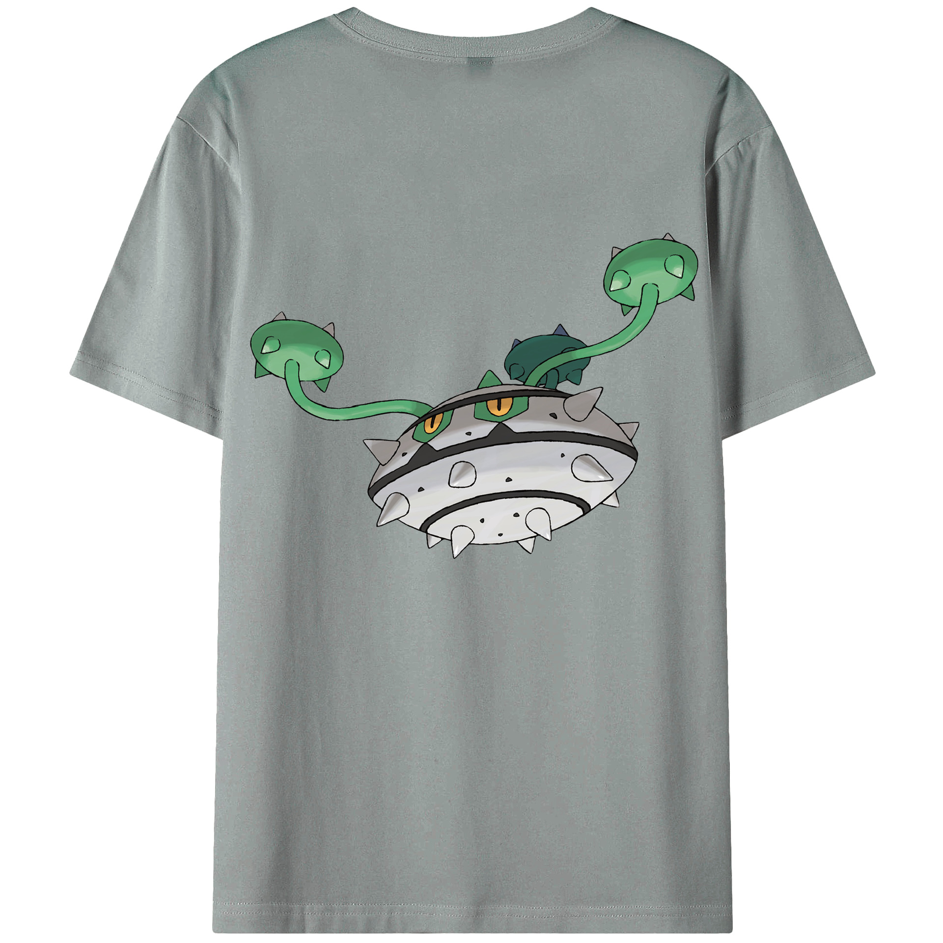 （画像用） ポケットモンスター Pokémon 綿100％ メンズ半袖Tシャツ（バックプリント） 通気性